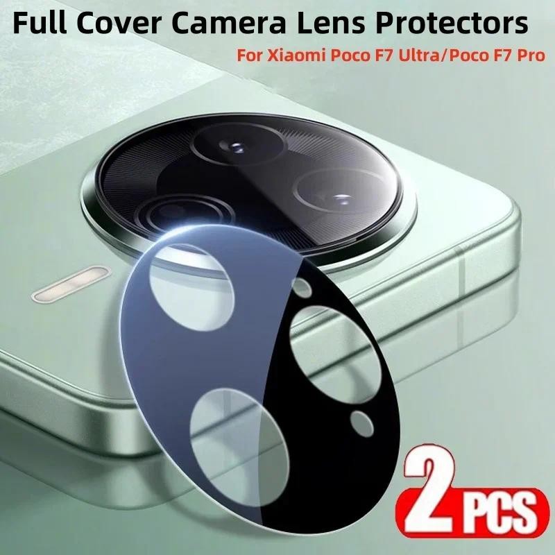 2 Chiếc Kính Ống Kính Máy Ảnh Cho Xiaomi Poco C3 C31 C55 X5 X3 F7 F5 F3 Pro Ultra Full Cover Camera 