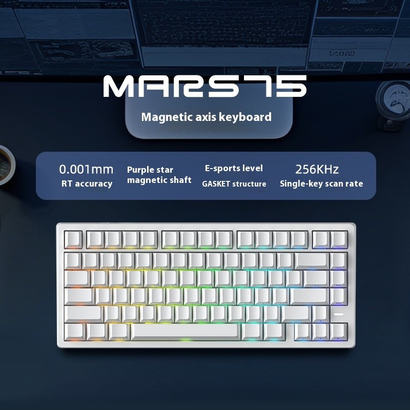 IROK Carotmas MARS75 Hall-Effect Switch Keyboard Wired Magnetic Switch Mechanical Keyboard Gasket 80
