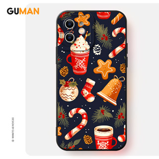  GUMAN Ốp lưng Giáng Sinh dễ thương đẹp Nghệ thuật trừu tượng chống sốc chống bẩn mềm cho iPhone 17 Air 16 15 14 13 12 11 PRO MAX SE 2020 X XR XS ip 8 7 Plus kute Z1607Q -Y 