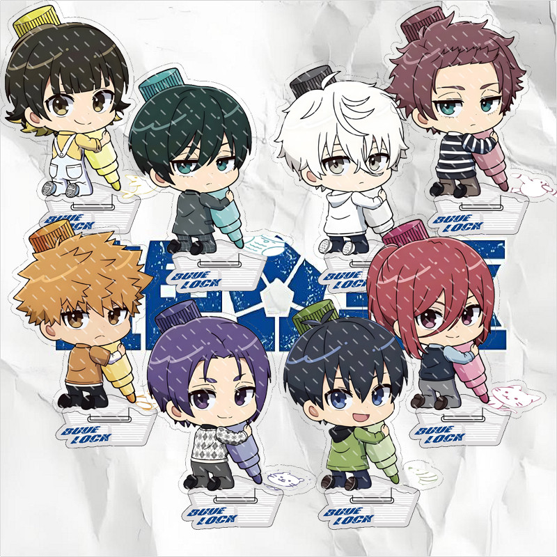 Anime BLUE LOCK Arcane Tiki Keychain Freeshippings Items Acrylic Decoration Study Isagi Yoichi Nagi 