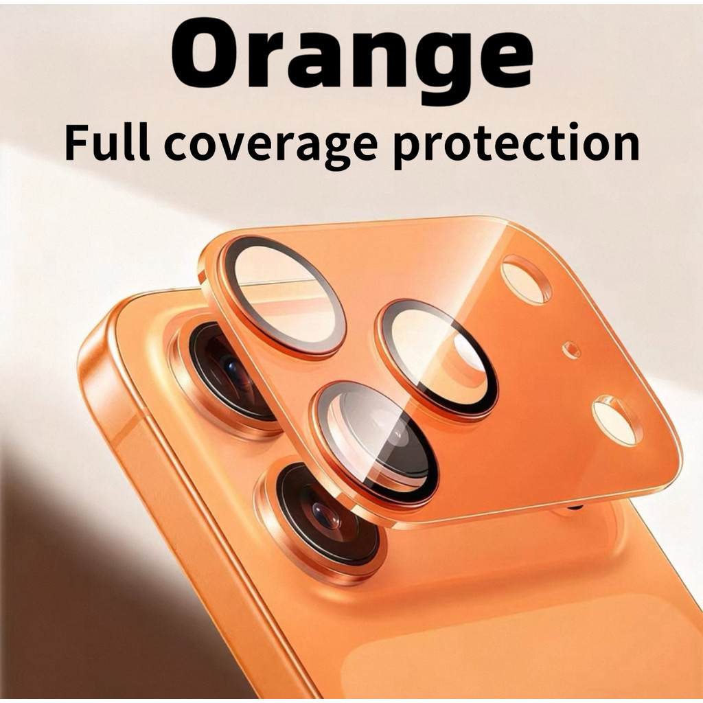 Vòng Kim Loại Cam Bảo Vệ Camera Cho IPhone 17 Pro Max Air 13 14 15 16 Pro Max Kính Cường Lực Phụ Kiện Ống Kính