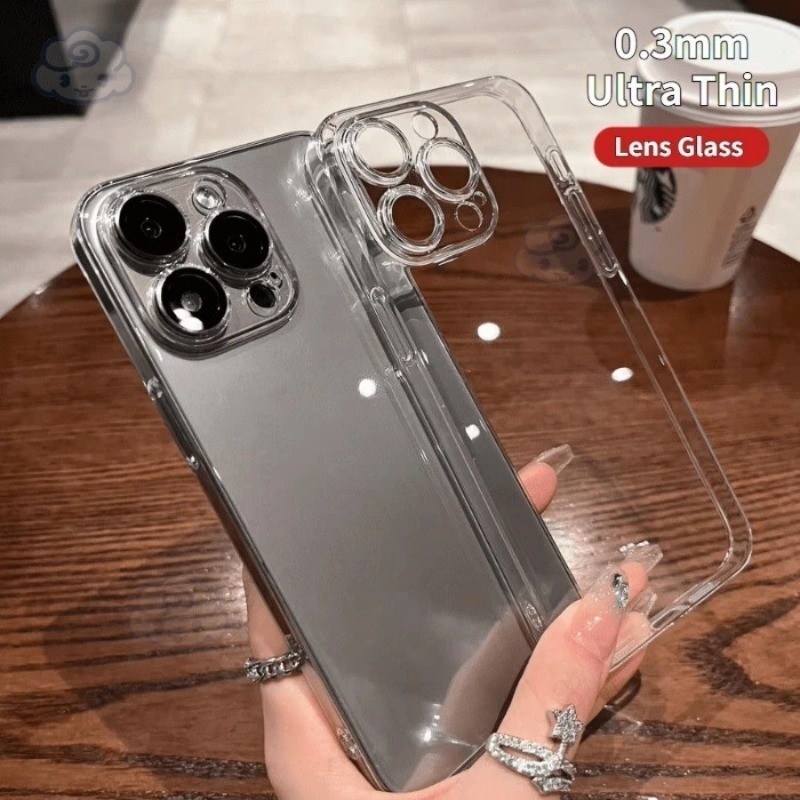 [Không bao giờ chuyển sang màu vàng] Vỏ PC trong suốt siêu mỏng 0,3mm cho iPhone 17 16 15 Pro Max 14 13 12 11 Pro Max Air 14 15 16 Plus Crystal Hard PC Ốp điện thoại chống sốc | BigBuy360 - bigbuy360.vn