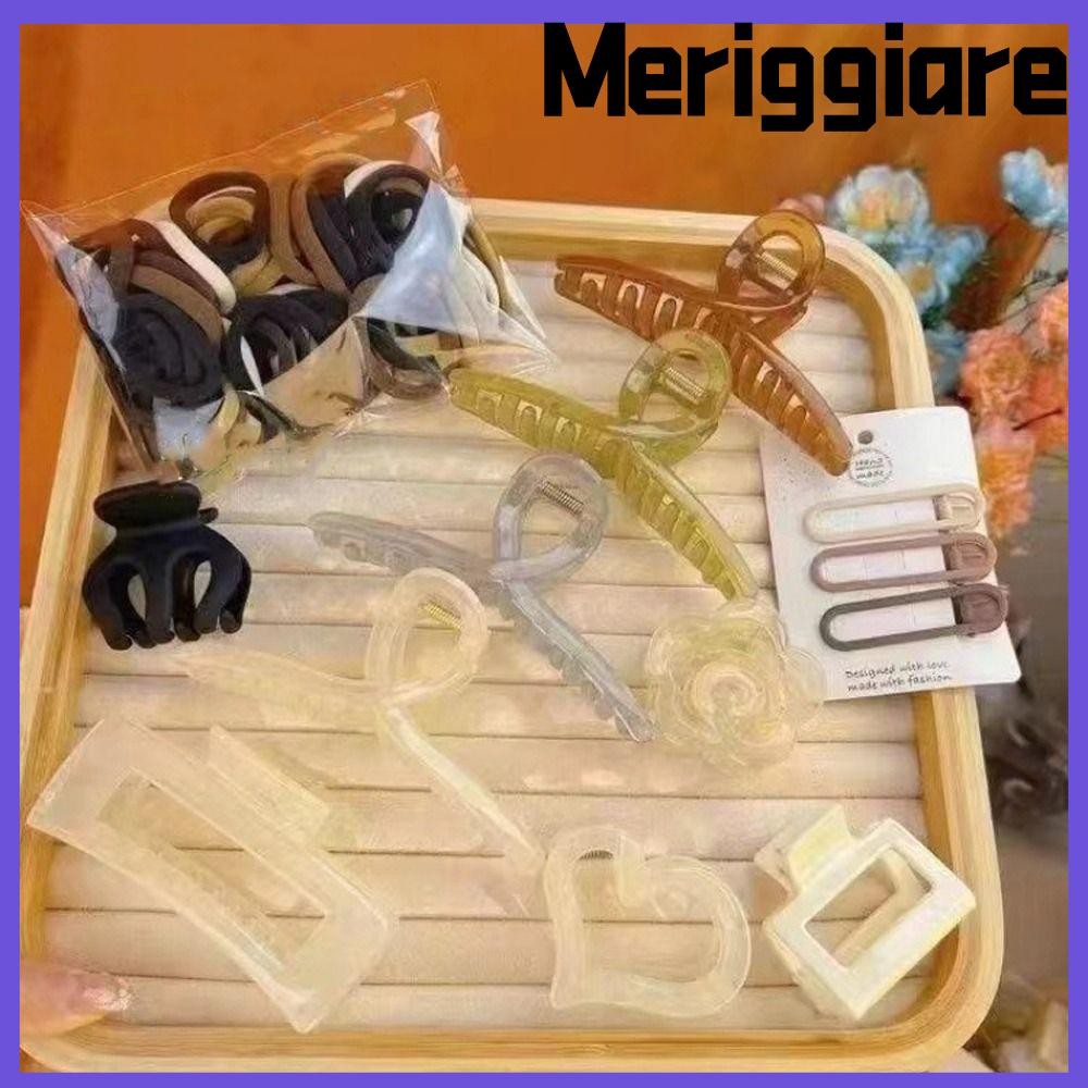 MERIGGIARE 32 / 67 Cái / bộ Kẹp Tóc, Kẹp Móng Vuốt Tóc Màu Kẹo, Mũ Barrette Phụ Kiện Tóc Kẹp Cá Mập 