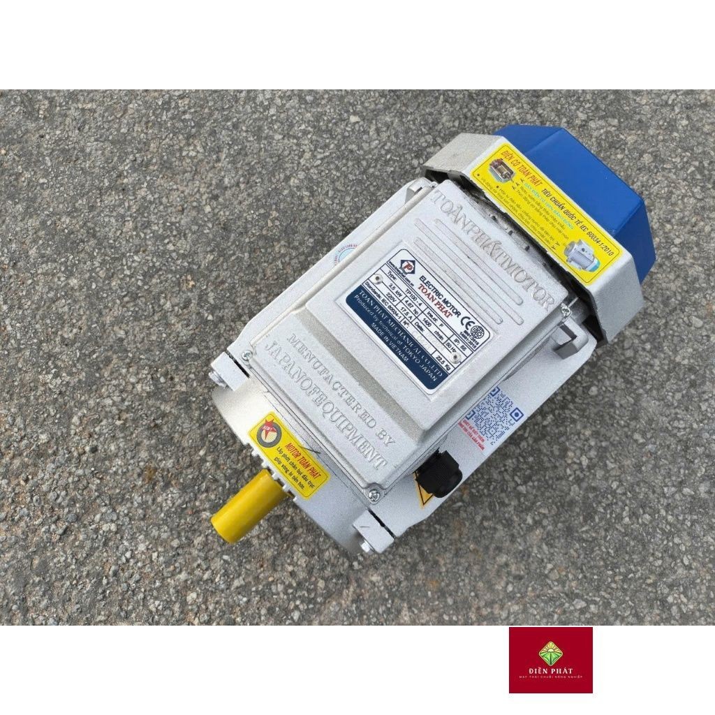 MOTOR ĐỘNG CƠ ĐIỆN 1 PHA 220V TOÀN PHÁT 3,5KW( 5HP ) TUA CHẬM tốc 1400V/P, DÂY ĐỒNG 100%.