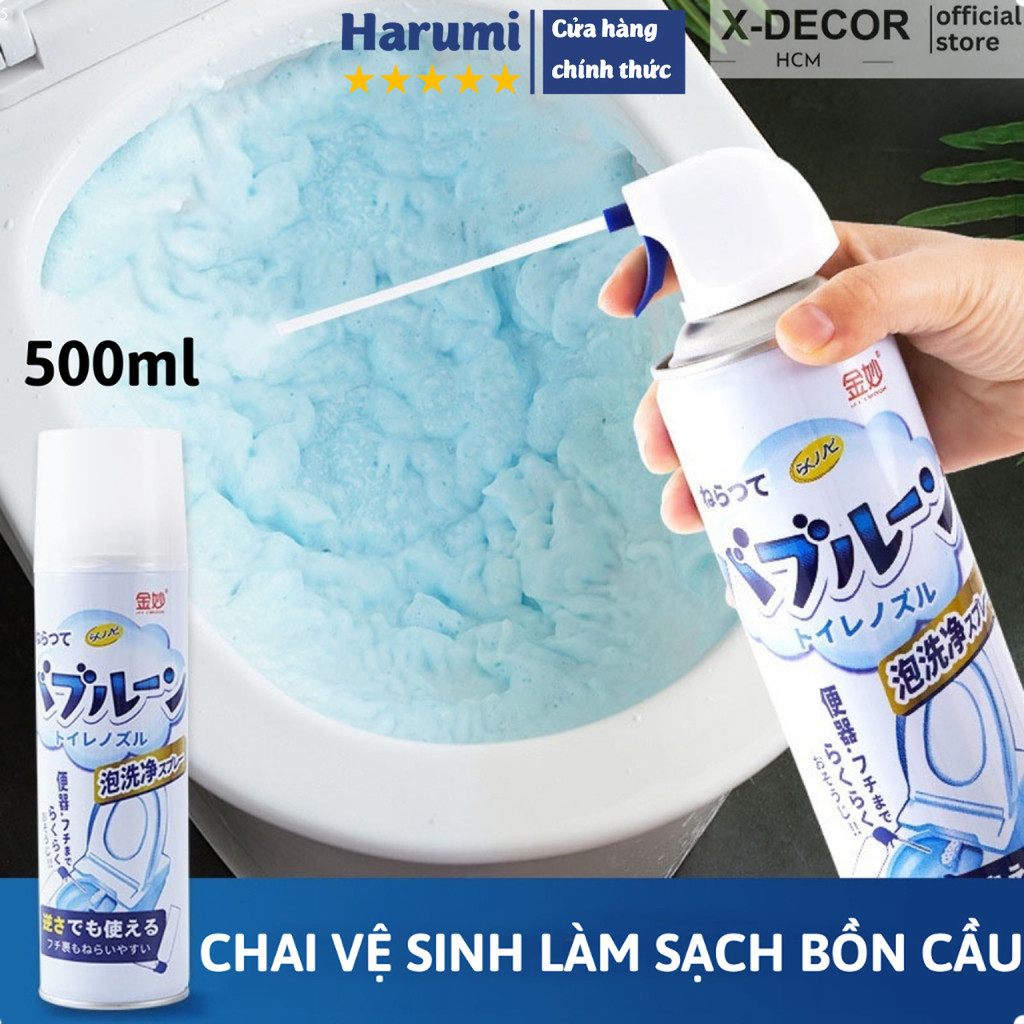 Bình Xịt Nano Nhật Bản Vệ Sinh Sạch Vết Bẩn Nhà Bếp Toilet Bồn Cầu, Làm Trắng Cặn Bám Đa Năng