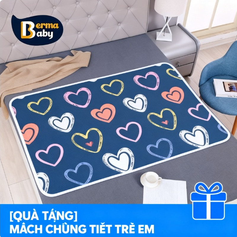 BermaBaby-Tấm lót chống thấm 4 lớp giặt được,Điều Dưỡng Pad Kinh Nguyệt,tấm lót cho em bé