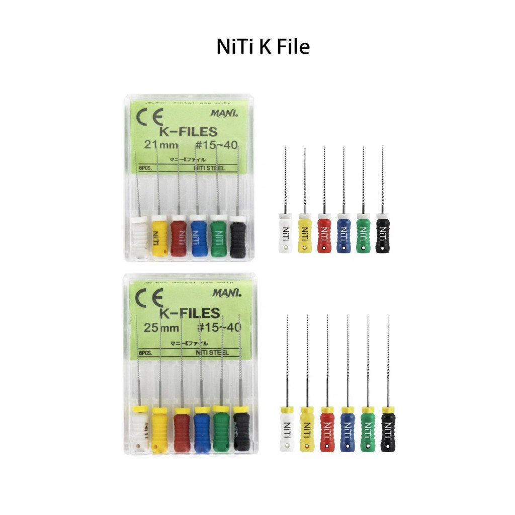 6 Cái / hộp Nha Khoa Nội Nha Root Canal Niti K-Files Cho Nha Sĩ Niti File