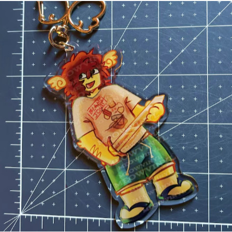 SHEDLETSKY 1x1x1x1 FORSAKEN acrylic keychain roblox 4inches