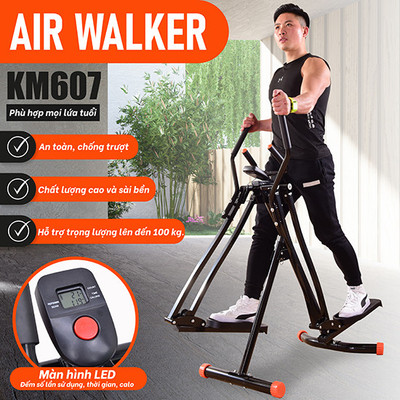 [MALL] - Máy Chạy Bộ Trên Không KM607 Tại Nhà,Thiết Bị Thể Dục tập cơ chân, vùng hoạt động rộng