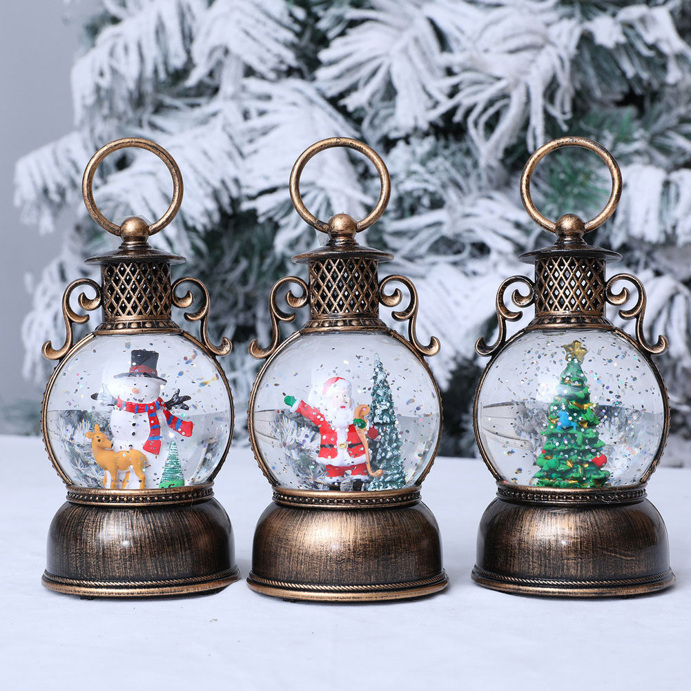 Christmas Water Lantern Dual Power Options Enchanting Musical Features