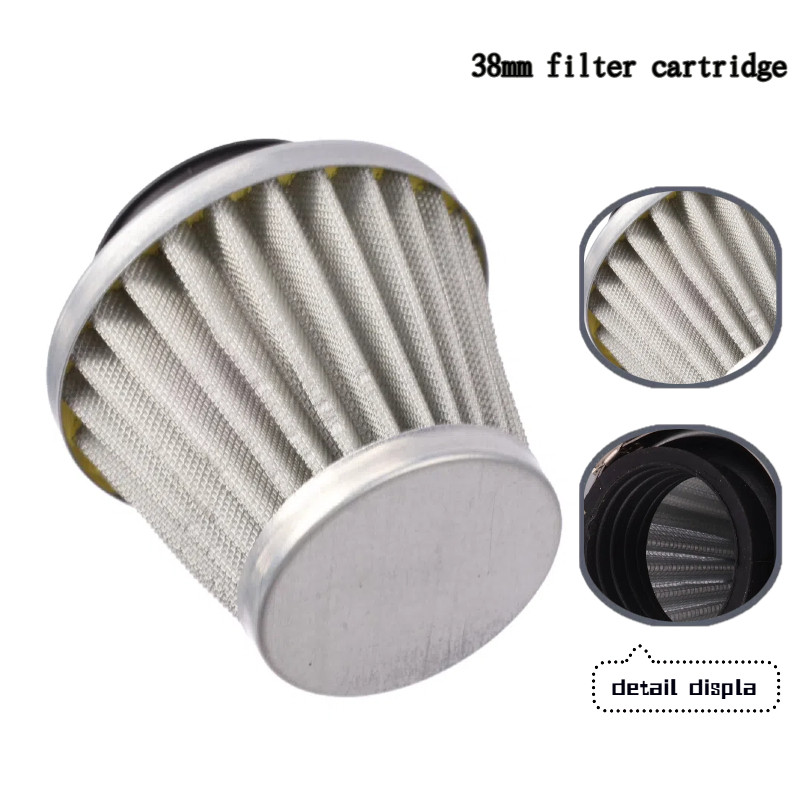 Mushroom Head Motorcycle Carburetor Air Filter Cleaner Intake Pipe Modified Scooter ATV