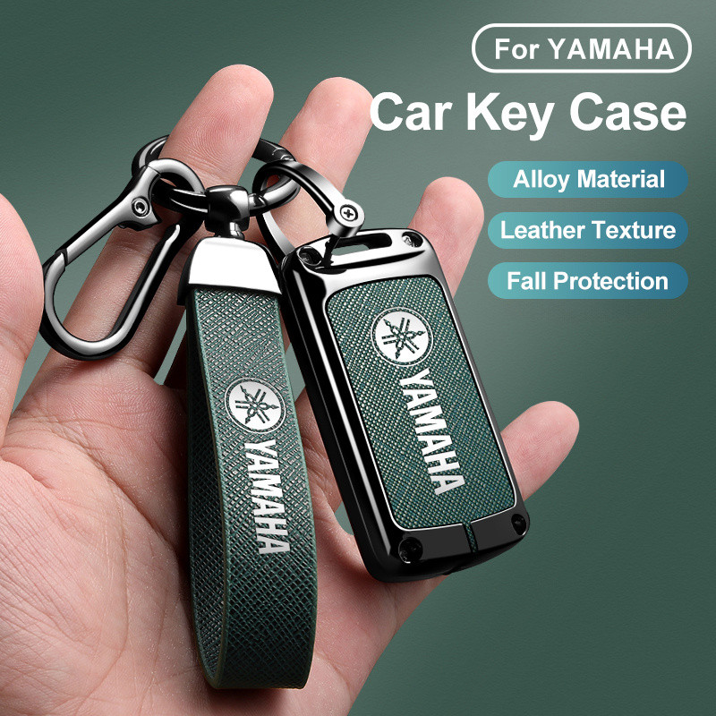Vỏ chìa khóa xe máy cho YAMAHA NMAX155 augur155 grande Janus XMAX300 fazzio Hợp kim kẽm Từ xa Hộp đự