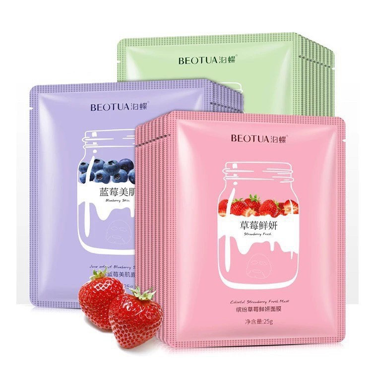 Mặt nạ trắng mịn trong suốt Mặt mềm mại dưỡng ẩm Công thức phổ biến Bioaqua Rorec Hchana Zozu Sheet 
