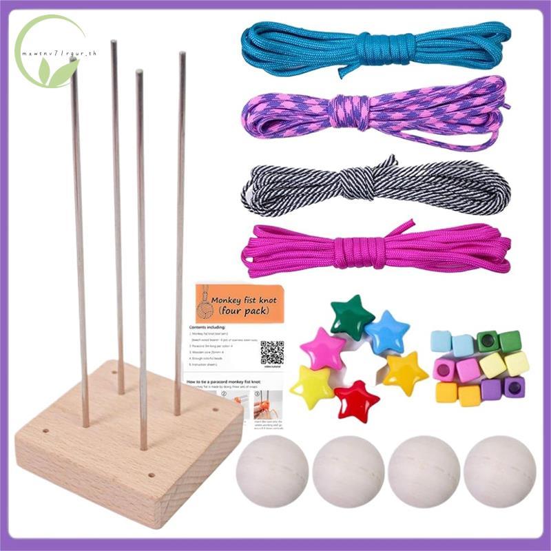 [mxwtnv71rgur.th] DIY Craft Knot Maker-Monkey Fist Knot Ball Set-Strong Paracord Rope Handmade Cord 