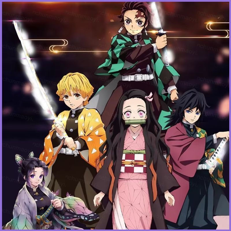 Demon Slayer Trang Phục Hóa Trang Shinobu Kocho Haori Tomioka Giyu Tanjiro Trọn Bộ Trang Phục