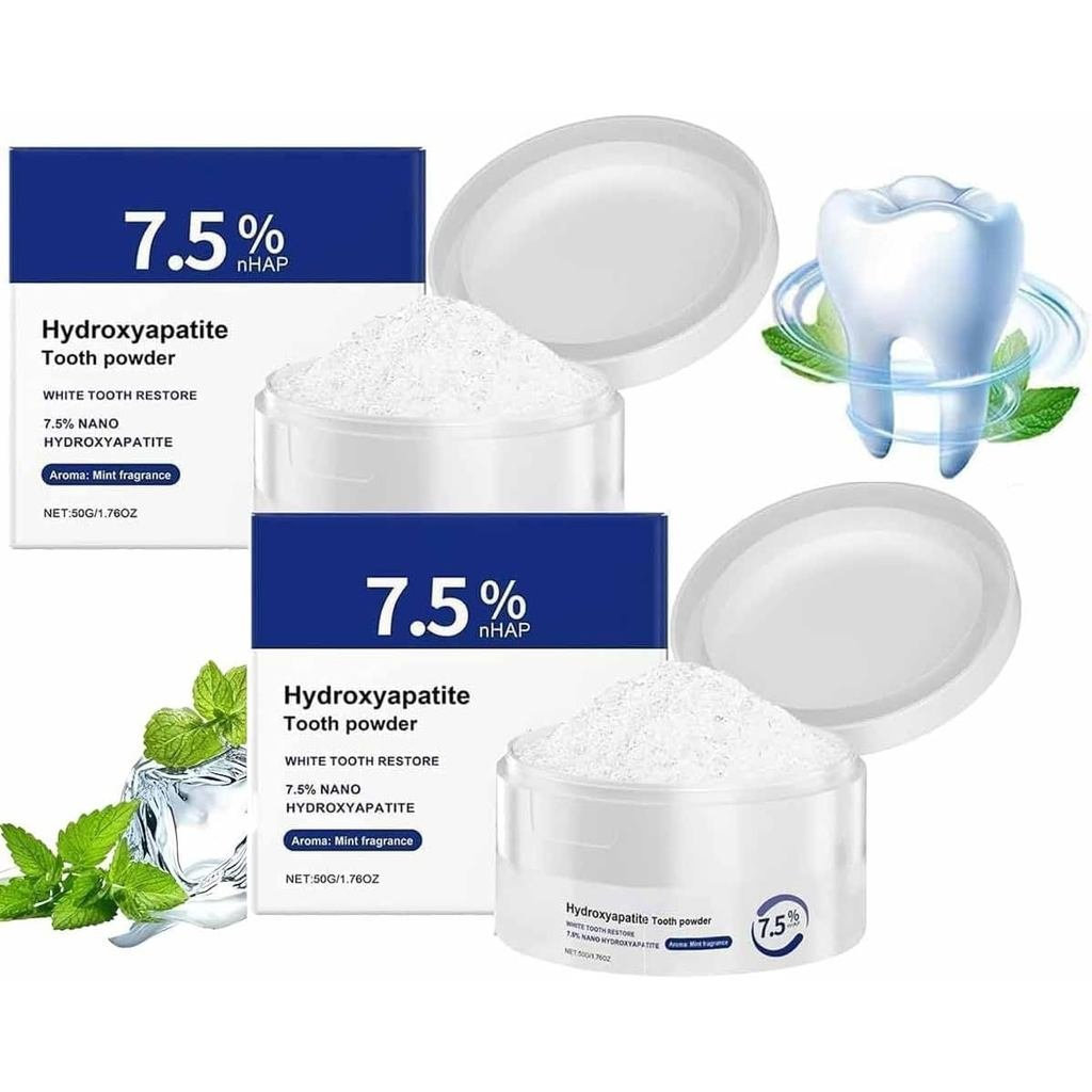Bột Apatit Hydroxydroxygen vi tinh thể 2025, Bột đánh răng Hydroxygen Apatit 7,5%, Bột kem đánh răng