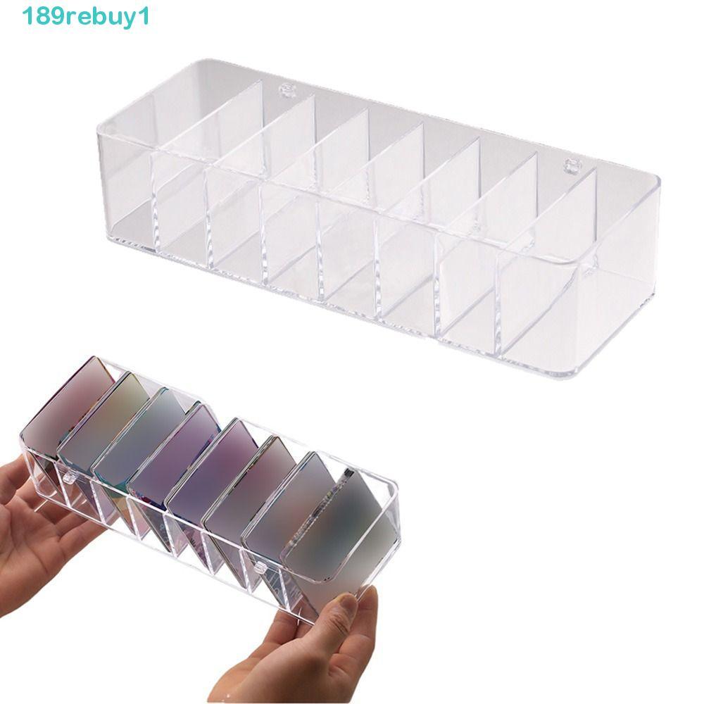 REBUY1 Hộp đựng thẻ giao dịch, Hộp lưu trữ thẻ dung lượng cao trong suốt, Bộ chia di động có thể nhì