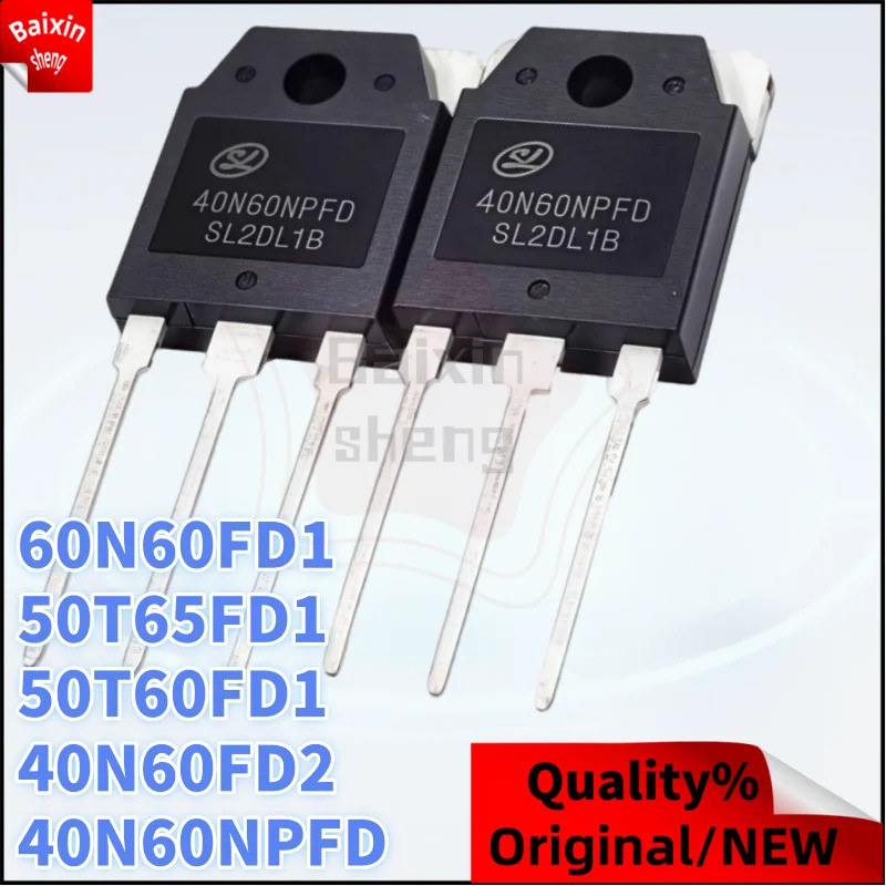 10 CHIẾC 40N60FD2 50T65FD1 40N60NPFD 60N60FD1 50T60FD1 TO-3P Máy hàn thường được sử dụng Bóng bán dẫ