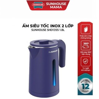 Ấm siêu tốc inox 2 lớp 1.8L Sunhouse SHD1355
