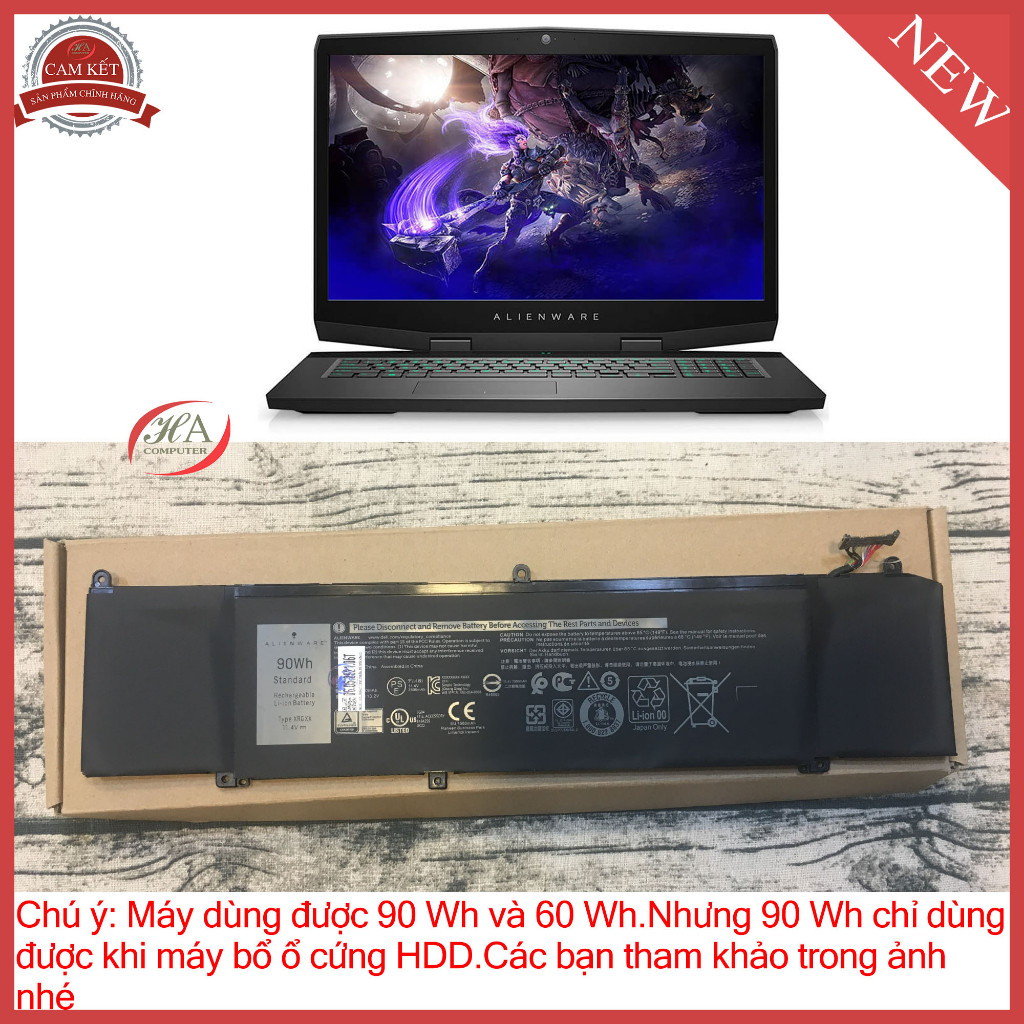 Pin Thay Thế Laptop Alienware m17