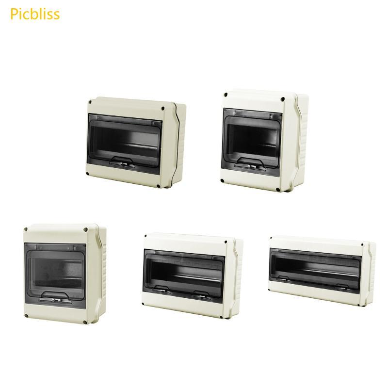 Picbliss 3 5 8 12 18Ways Nhựa Ngắt Mạch Hộp Phân Phối Nắp Trong Suốt Phân Phối Điện Hộp Bảo Vệ IP65 