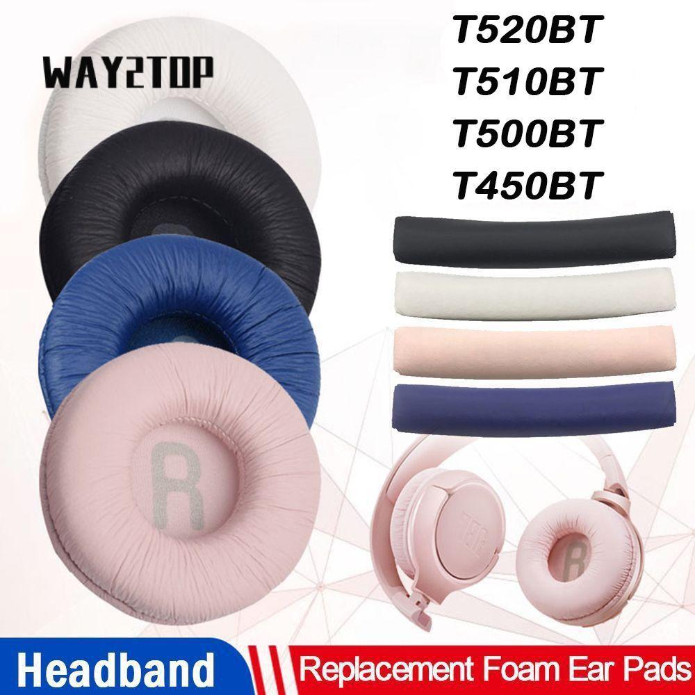 WAY2TOP 1 Cặp Miếng Đệm Tai Protein Da Bọt Phụ Kiện Băng Đô Cho T520BT T510BT T500BT T450BT