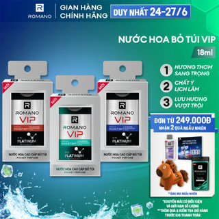 Nước hoa bỏ túi cao cấp Romano VIP Passion / Vision / Impress 18ml
