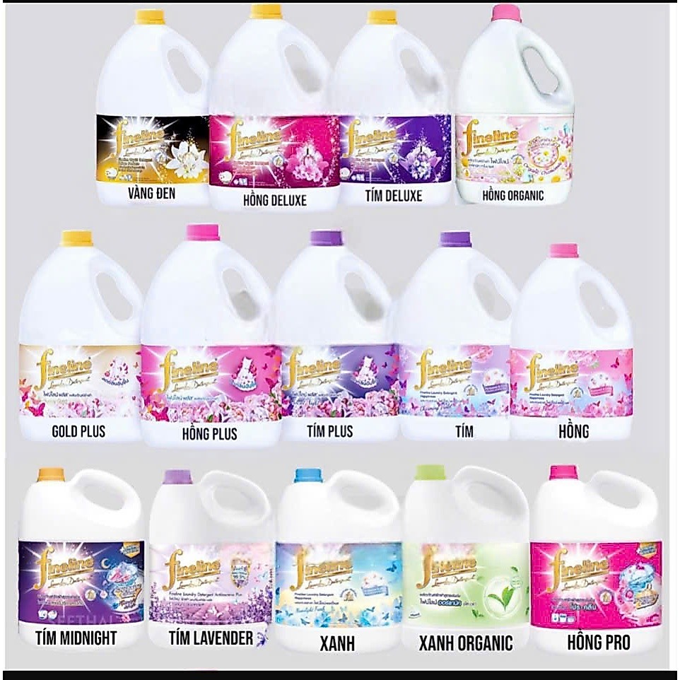 (SGT) Nước giặt xã Fineline Can 2800/ 3000ml (Thái Lan)