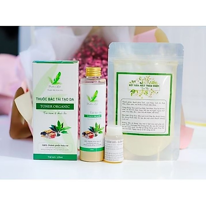 Handmade Thuốc bắc gia truyền tái tạo da Feather Life tặng kèm bột rửa mặt (y hình)