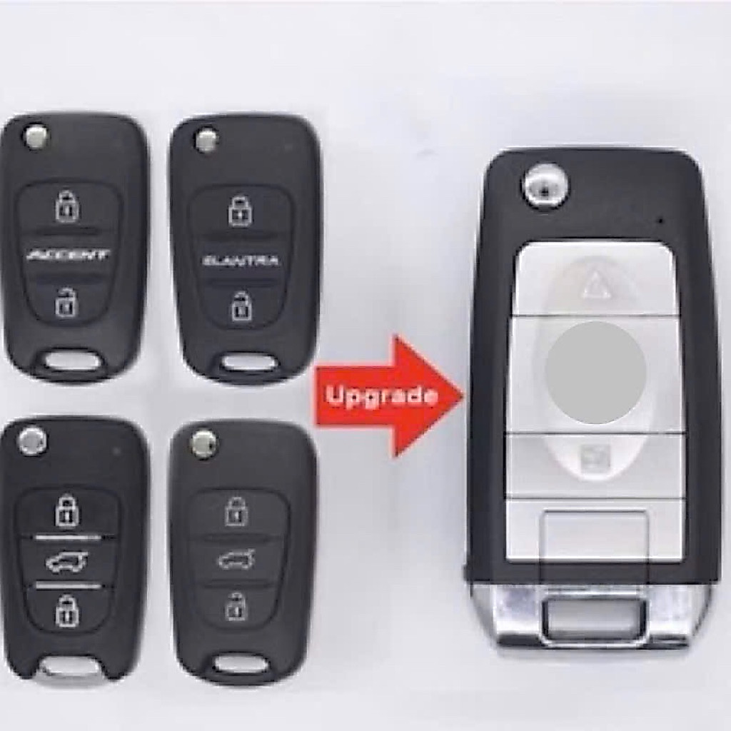 Vỏ độ gập xe Huyndai i10 accent Elantra mẫu cũ sang mẫu gập Roy Royce
