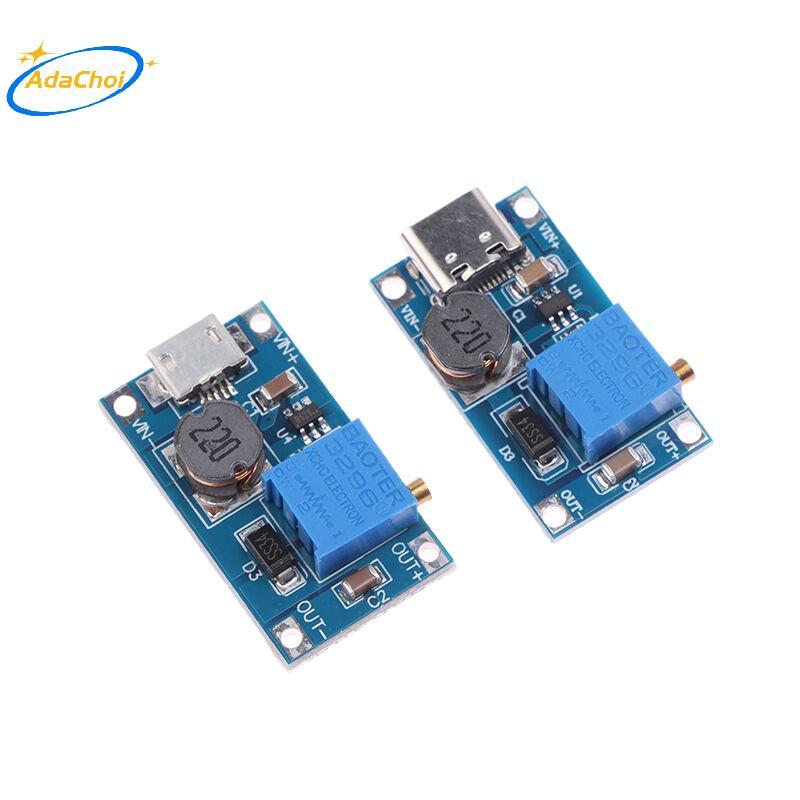 AdaChoi 1 Dc Sang Dc Bước Lên Bộ Chuyển Đổi Tăng Cường Chuyển Đổi Mô Đun Nguồn MT3608 Mico Type-C Gi
