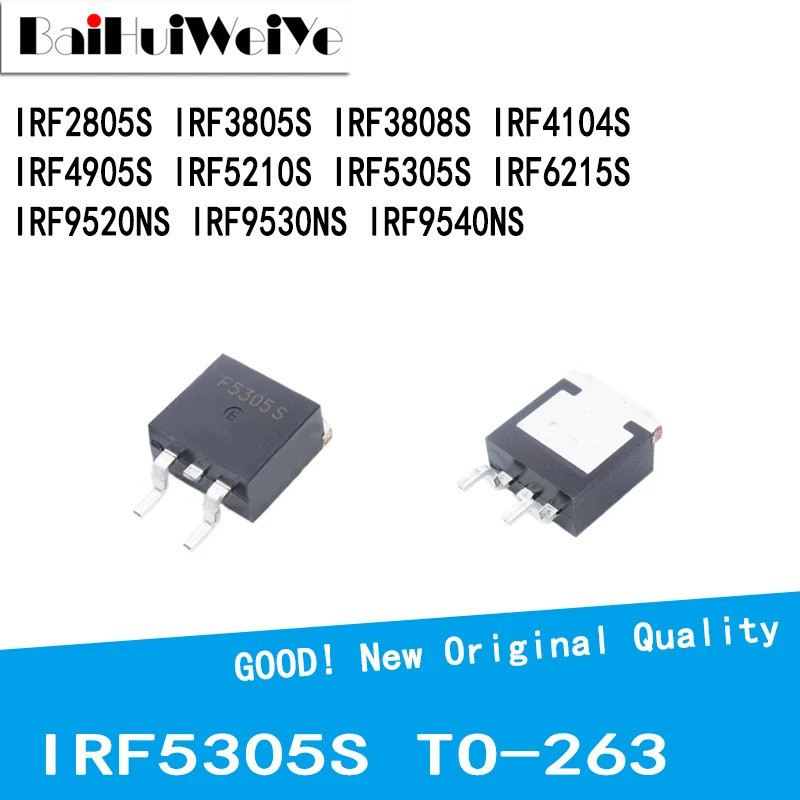 5 Chiếc IRF5305S IRF2805S IRF3805S IRF3808S IRF4104S IRF4905S IRF5210S IRF215S IRF9520NS IRF9530NS I