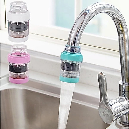 SET 2 Đầu Lọc Nước Tại Vòi Đá Vôi Than Hoạt Tính, Lọc Cặn - Khử Mùi H356