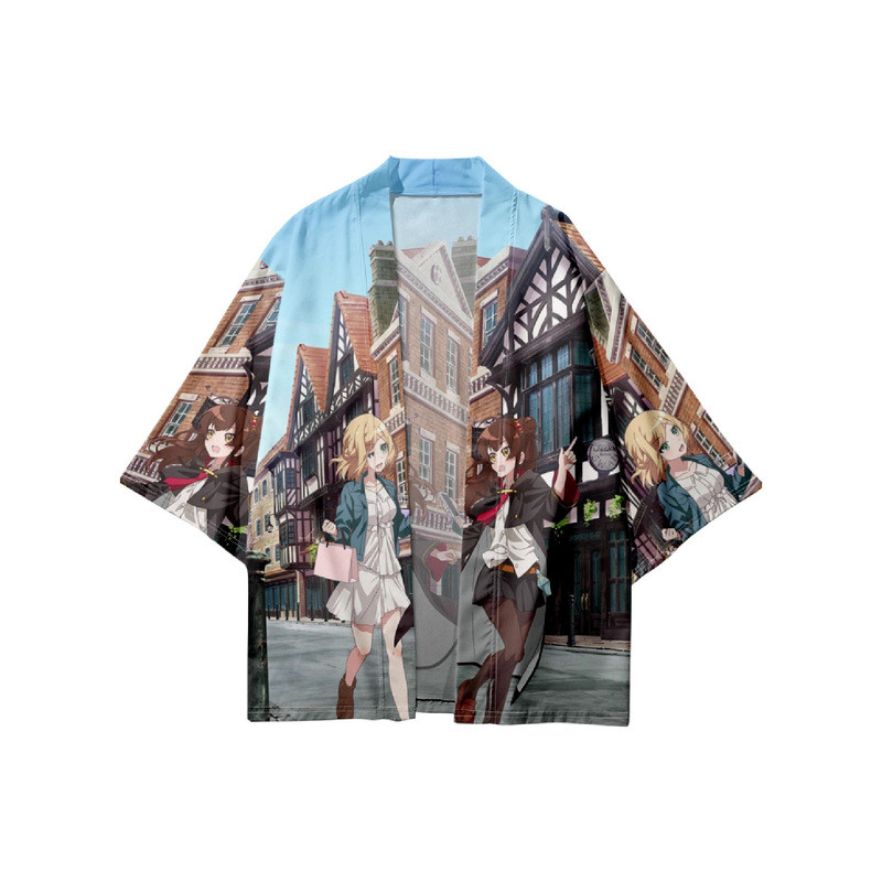 Bán chạy nam phong cách kimono kiểu Nhật Bản dáng rộng thích hợp cho áo sơ mi phía trước mở, quần áo