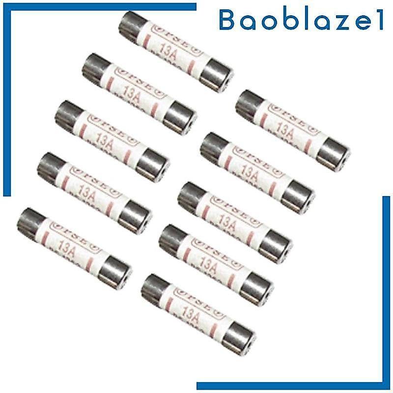 10 Chiếc Cầu Chì Gốm Cầu Chì Ống BS1362 13A Điện Văn Phòng Tại Nhà Main Plug