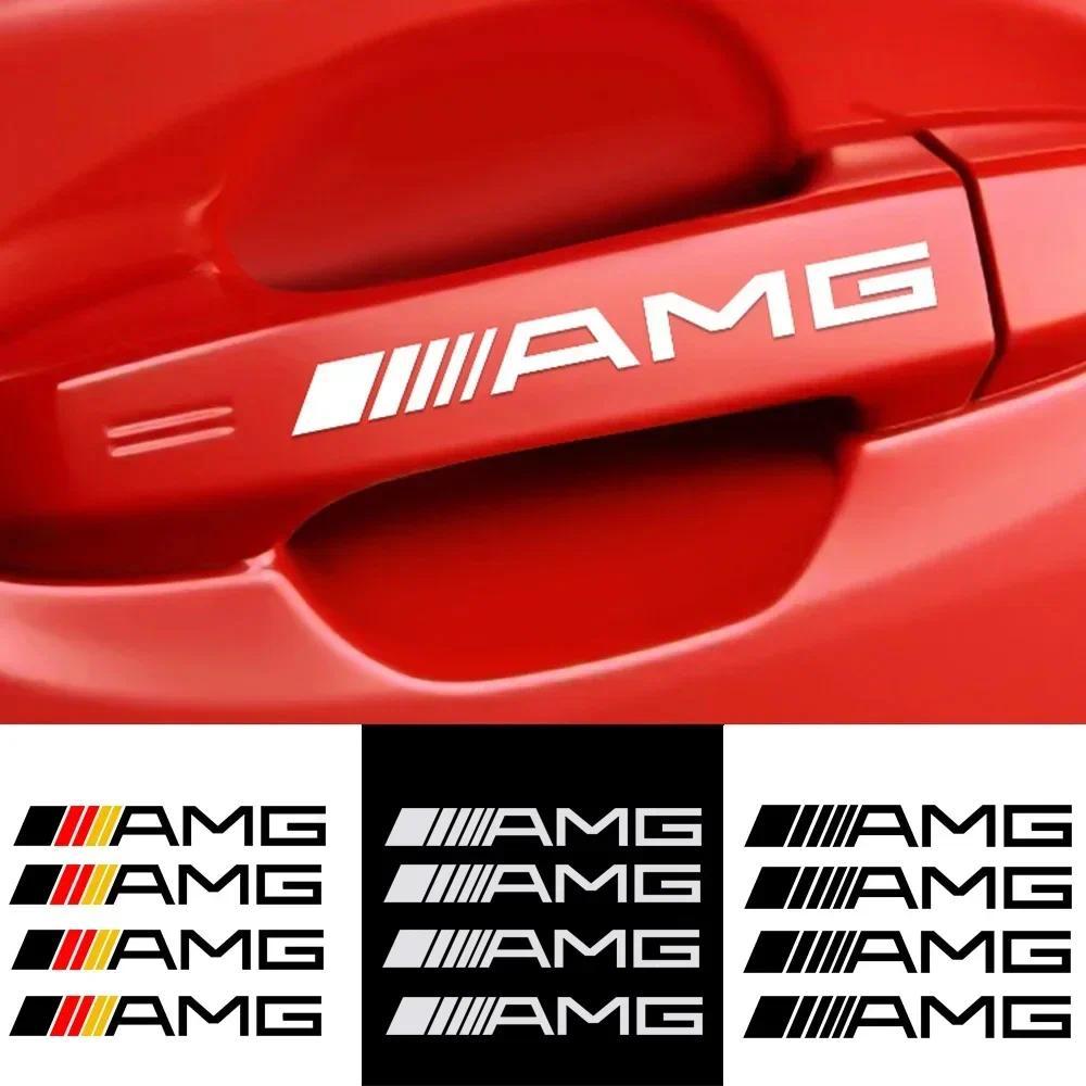 Sẵn hàng Decal dán tay nắm cửa Carbon Fiber cho Mercedes Benz AMG A B C E G M S GL SL GLC CLE GLC GL