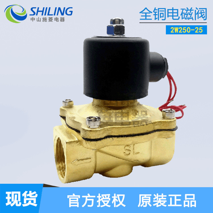 Nước Cube SLFPC Van Nước 2W250-25 Tất Cả Đồng Van Điện Từ 220V 2W200-20 2