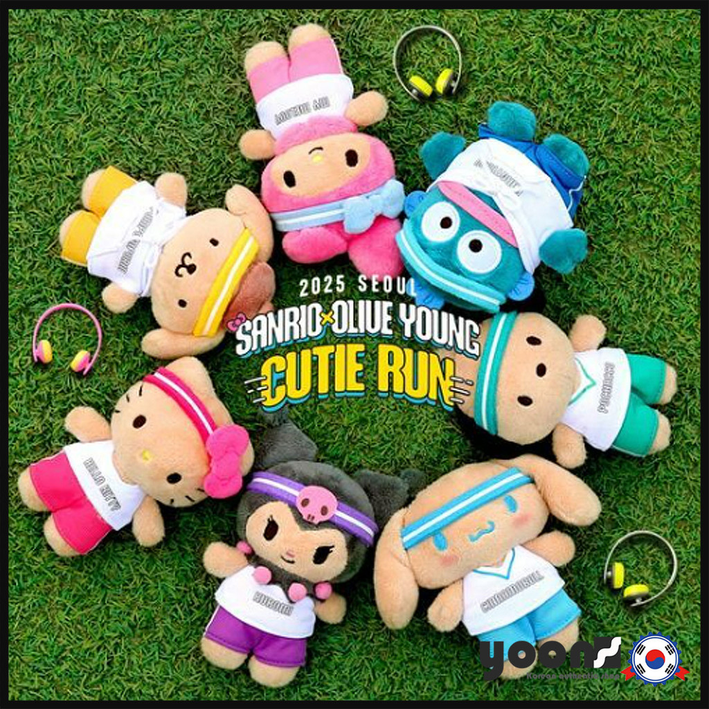 [Olive Young X Sanrio] Móc khóa búp bê chạy bộ dễ thương (Nhân vật Sanrio) _ Từ Hàn Quốc