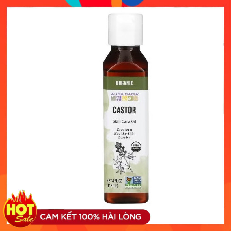 [Date 9/25] Dầu thầu dầu hữu cơ Castor oil Aura Cacia Organic - Shop Songna