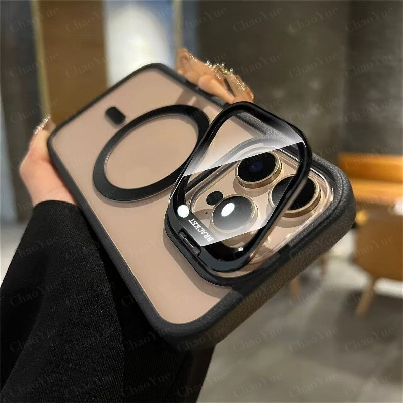 Ốp lưng điện thoại sang trọng bằng acrylic trong suốt kết hợp với kính bảo vệ ống kính camera, bao gồm cả bộ bảo vệ và đế giữ kèm sạc không dây từ tính. Tương thích với iPhone 17, 16, 15, 14, 13, 12 Pro Max AIR Plus. Ốp lưng mềm bằng silicone với họa tiết