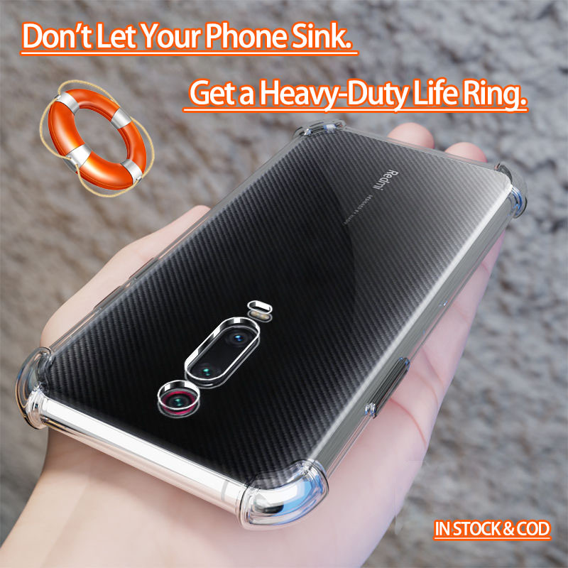 Xiaomi Mi 9T Pro Redmi K20 Pro Premium Crystal Clear 4 góc Vỏ điện thoại Jelly mềm chống sốc Ốp lưng