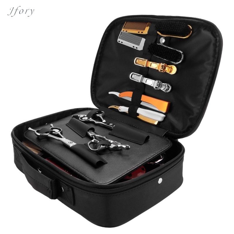 Jfory Barber Túi Bảo Quản Mỹ Phẩm Túi Xách Cắt Tóc Tổ Chức Dây Kéo Kẹp Tóc
