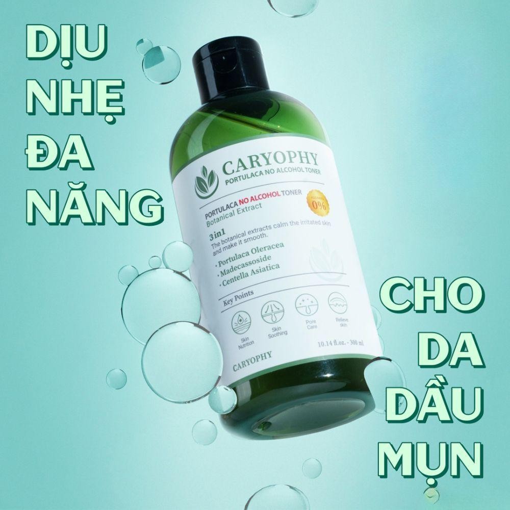 Ảnh 6 của Nước Hoa Hồng Caryophy Portulaca Toner Không Cồn Dành Cho Da Mụn Giúp Cân Bằng Và Làm Dịu Da 300ml