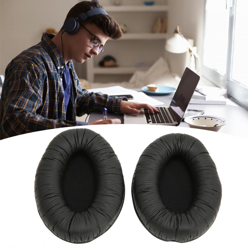 Apill Apill 2PCS Bộ nhớ Bọt và da thay thế Tấm đệm tai nghe Tương thích với HD280 Pro HD380 Pro Thiế