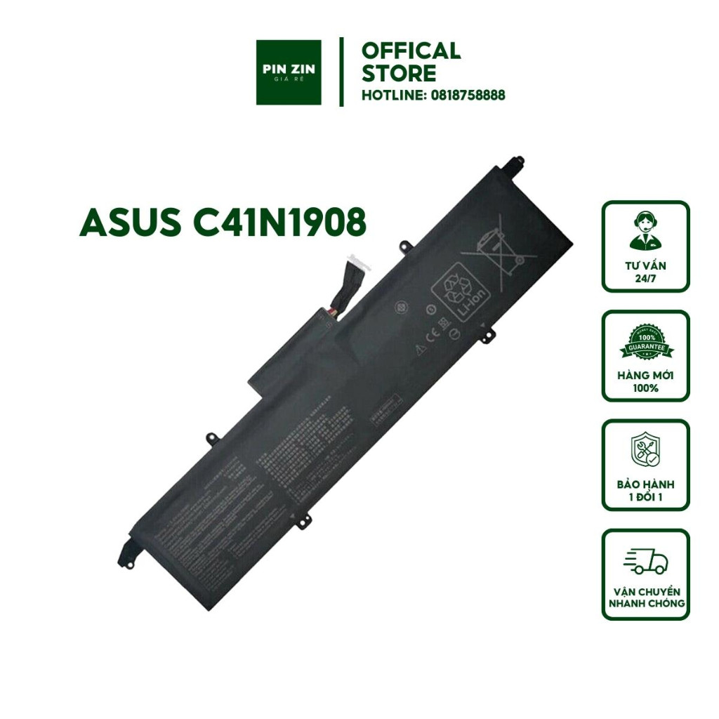 [PIN ZIN NEW ] Pin MÁY TÍNH XÁCH TAY  Asus Rog Zephyrus G14 GA401IH GA401II C41N1908 Zin BATTERY. ZI