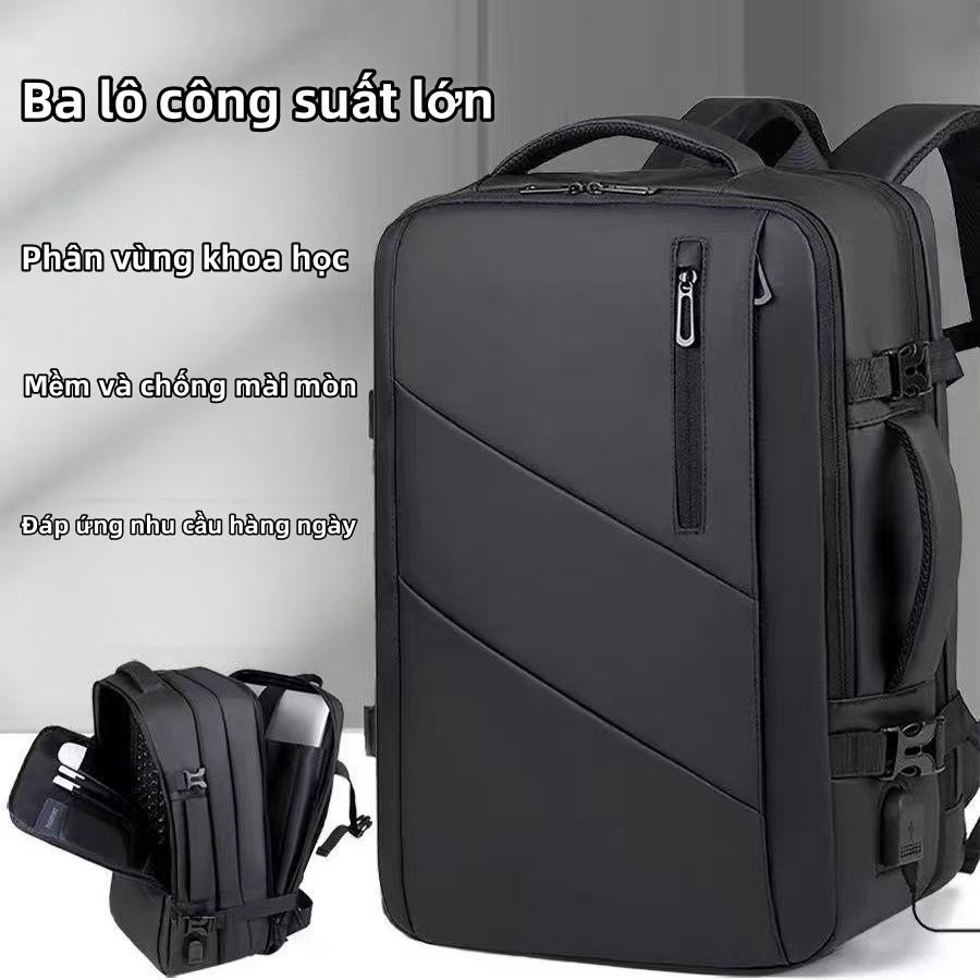 Ba Lô Đa Năng Mở Rộng - Túi Laptop Chống Sốc, Đi Học/Đi Làm, Chất Liệu Nhẹ Thoáng Khí
