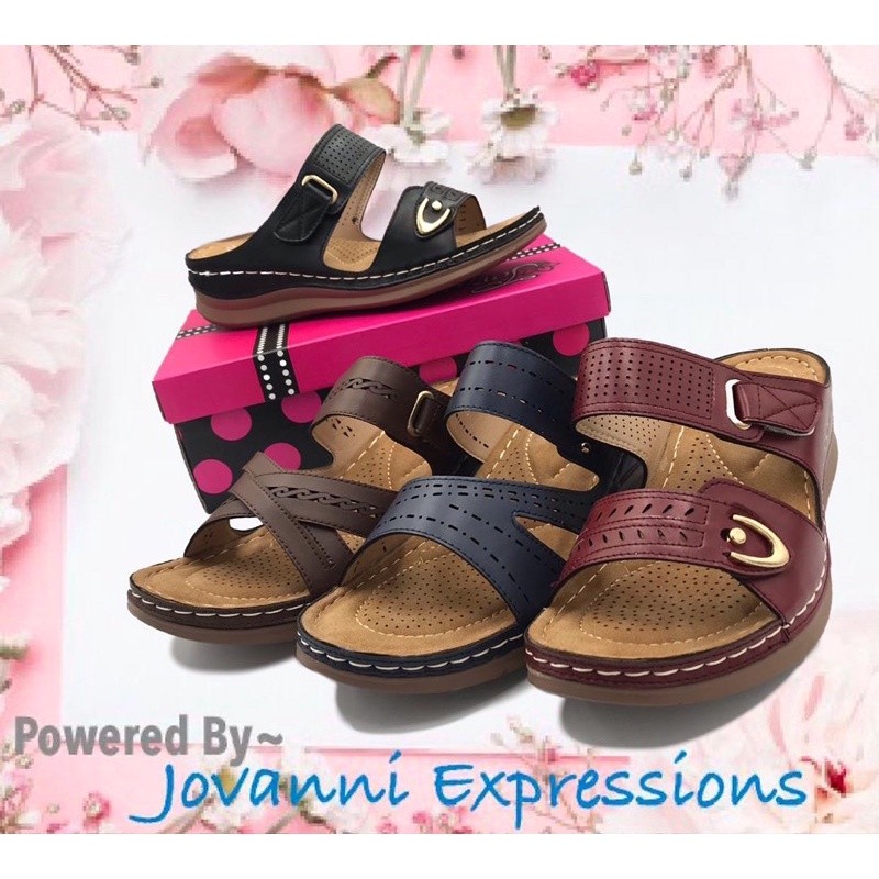 YC2 Ready Stock Ne Women 's Wedges Sandal / Lady Comfort Wedges / Dép thoải mái sang trọng / Selesa 