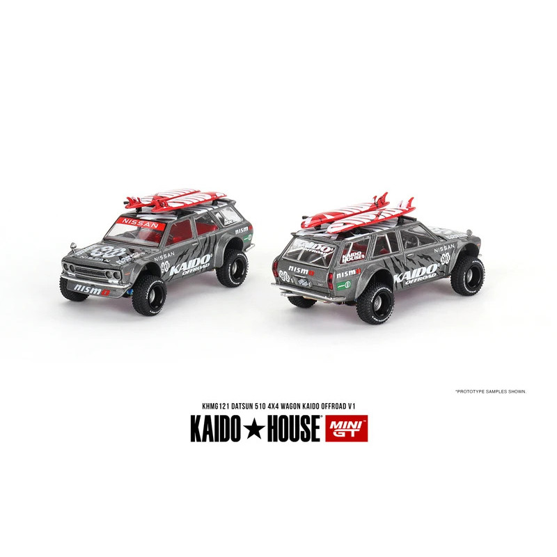 Kaido House + MINIGT Datsun KAIDO 510 Wagon 4x4 Kaido Offroad V1 KHMG121 Xe Hợp Kim Đồ Chơi Xe Dieca