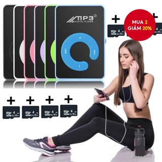 Máy nghe nhạc MP3 Mini HQAi có thẻ nhớ 4G Máy nghe nhạc Hifi kỹ thuật số RGB USB 2.0 làm quà tặng