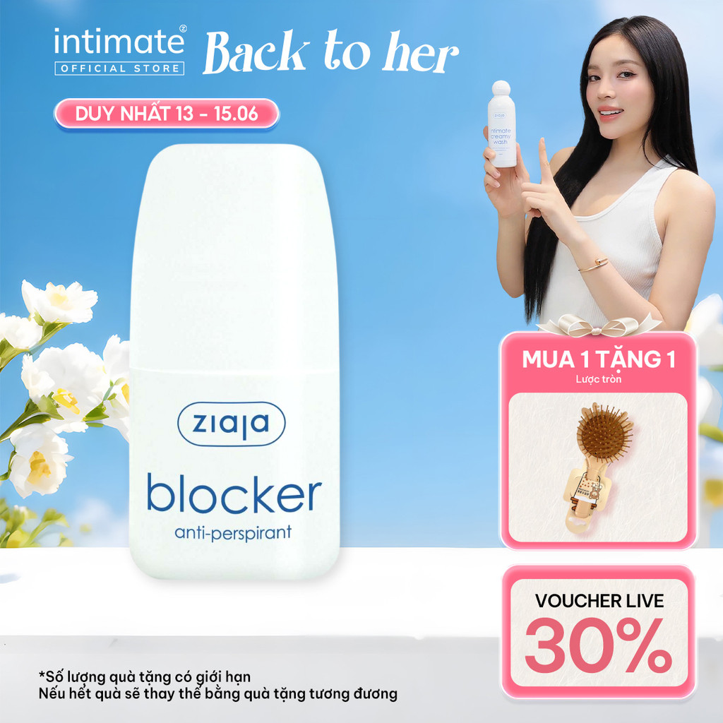 Lăn Nách Khử Mùi Kiểm Soát Mồ Hôi Blocker Anti-perspirant ZIAJA Giúp Dưỡng Ẩm, Thẩm Thấu Hoàn Toàn 6